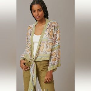 Anthropologie Tie-Front Kimono